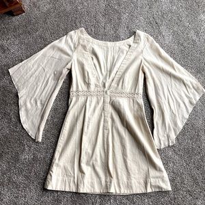 Free People cream colored dress.